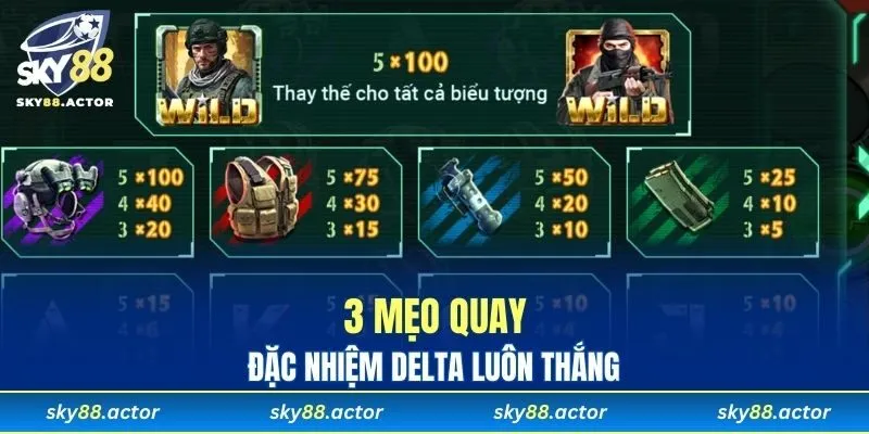 3 mẹo quay đặc nhiệm Delta luôn thắng