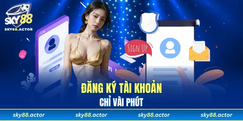 Bắt đầu cuộc phiêu lưu chỉ sau vài phút đăng ký