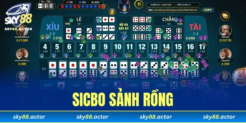 Sicbo Sảnh Rồng